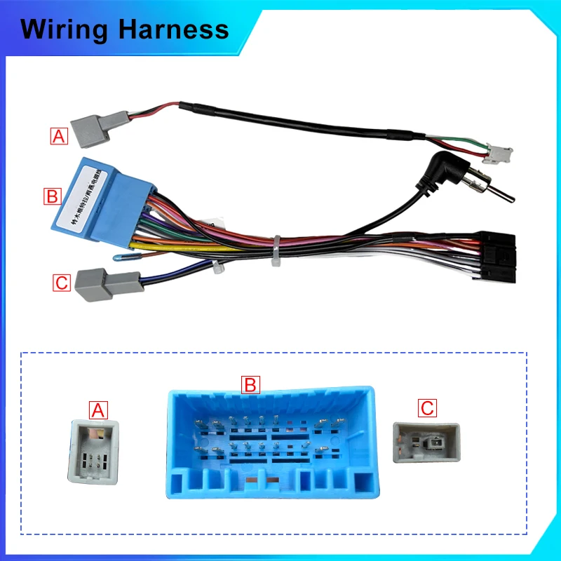 Car Radio Stereo Wiring Harness Cable Adapter Android 16pin For Suzuki Grand Vitara Swift SX4