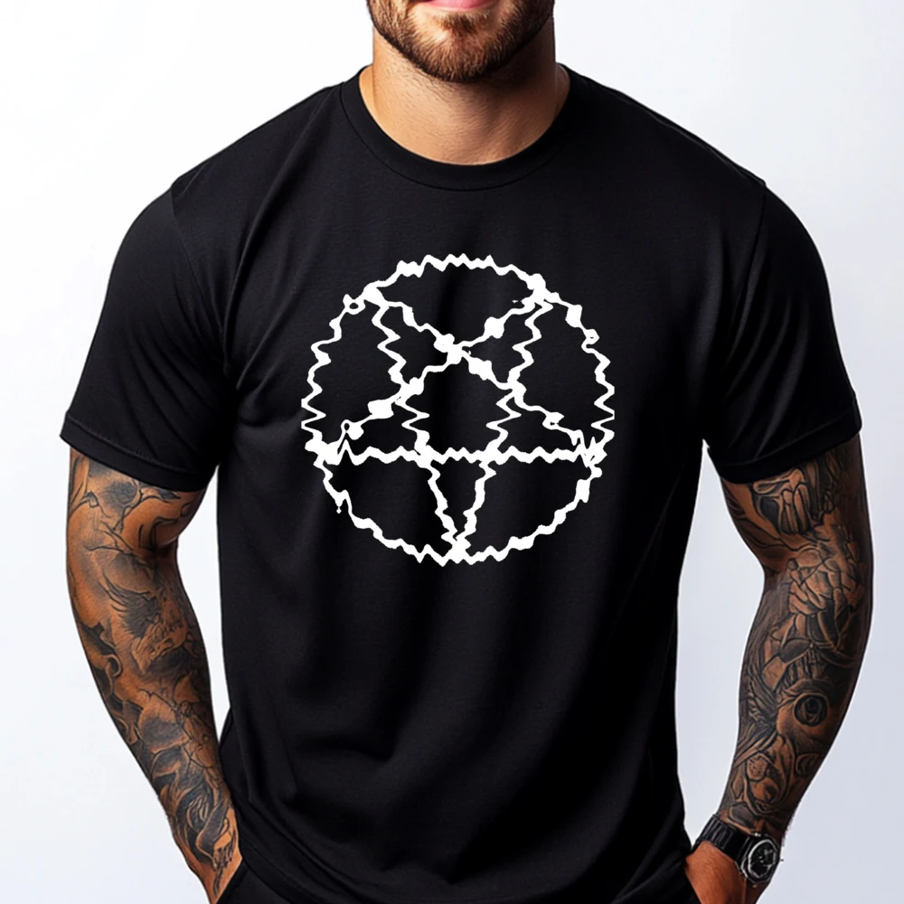 

Satanic Pentagram Death Thrash Black 666 Badass Funny T Shirts New Year 2025 Harajuku Oversized T Shirt Normal