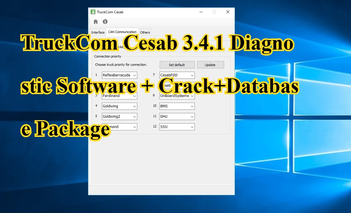 

TruckCom Cesab 3.4.1 Диагностическое программное обеспечение + пакет базы передачи данных Crack+