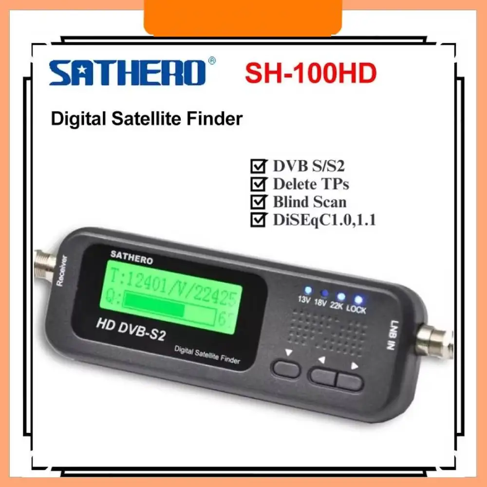 NEW Sathero SH-100HD DVB-S S2 Pocket Signal Digital Satellite  Finder Meter Portable 8PSK 16APSK 32APSK