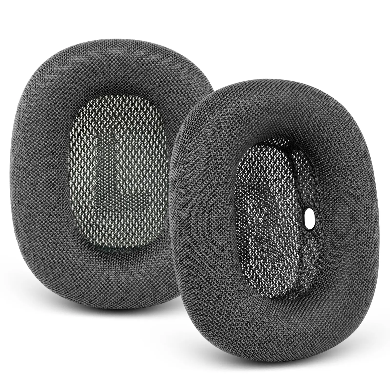 イヤーパッド交換用カバー,ソフトフォームとマグネット付き,Apple Airpods maxヘッドフォン用イヤークッション,メッシュ素材,グレー