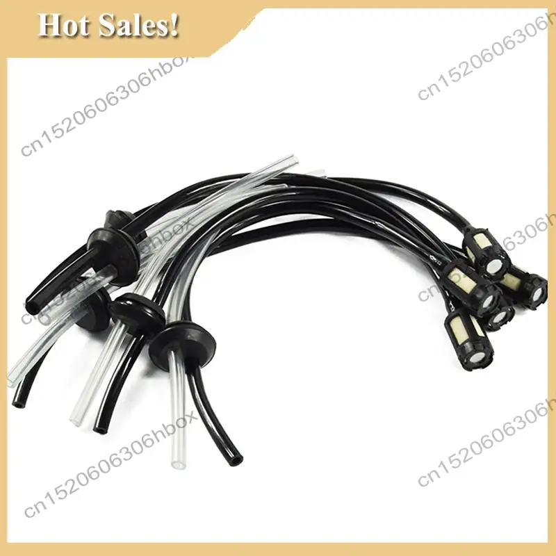 

-HOPE 5Pcs Fuel Hose Pipe Kit With Fuel Filter For 4 Stroke Trimmer Brushcutter Lawnmower Home DIY Hand Tool Parts