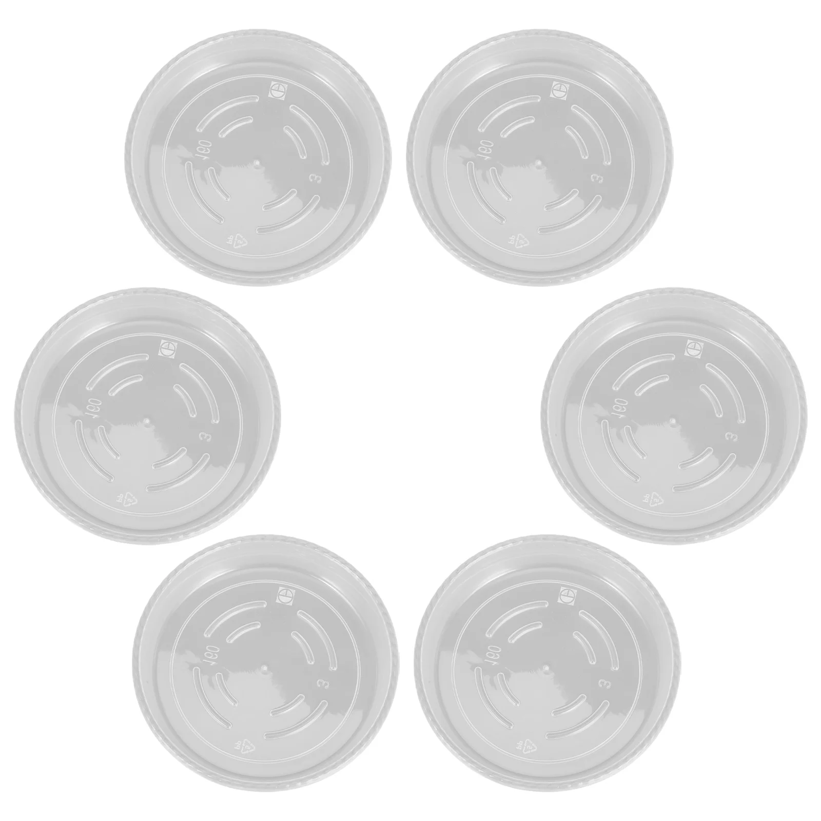 

6 Pcs Plants Water Tray Flower Pot Bottom Indoor Drainage Dish Saucers Transparent Drip Trays Plastic