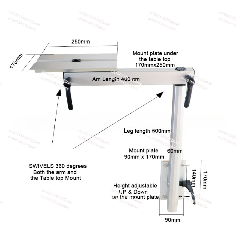 RV modification rotating table support legs rotatable aluminum alloy table legs yacht modification lifting table legs supplies