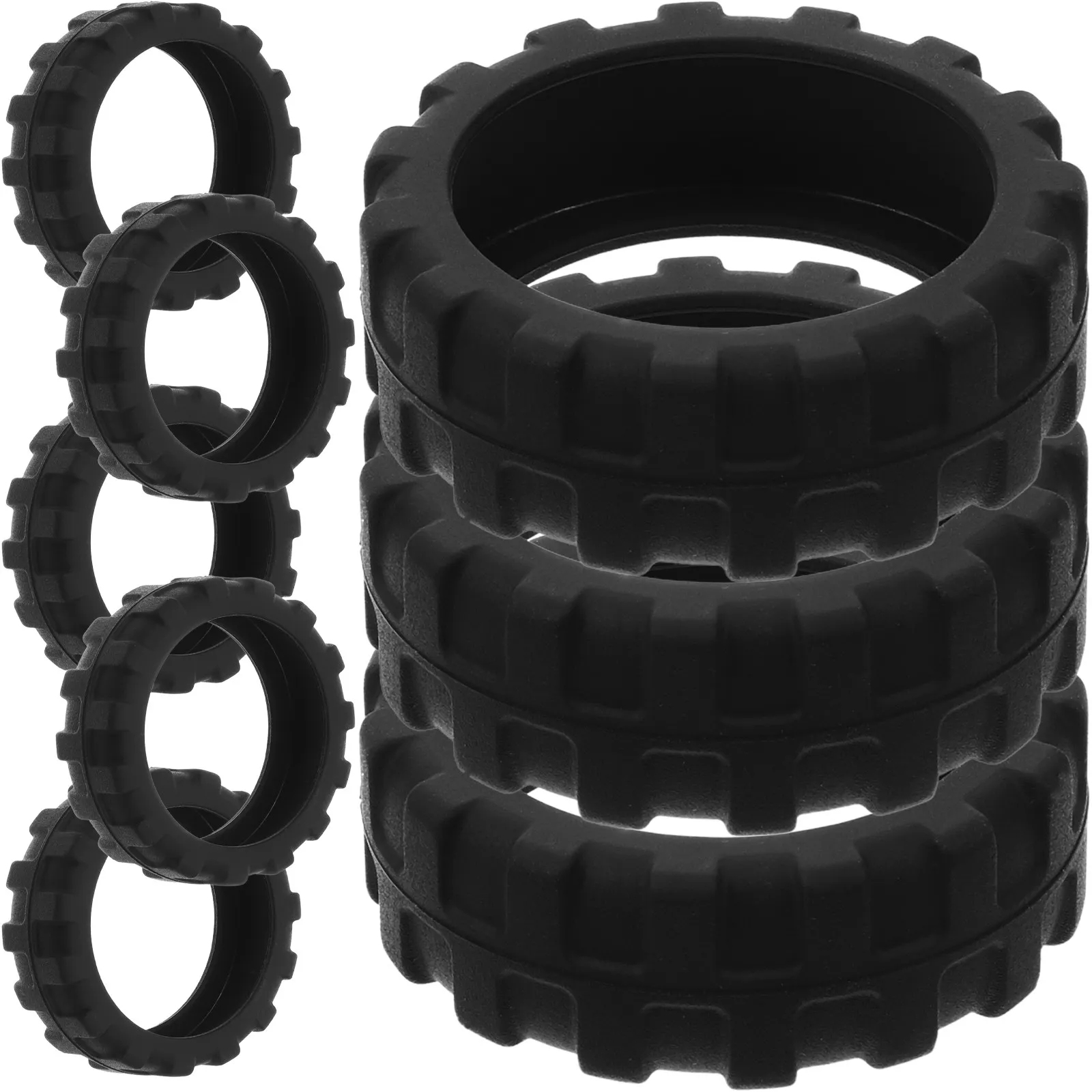 

8Pcs Silicone Suitcase Wheel Covers Luggage Feet Protectors for Hardwood Floors Noise Reduction Scratch Protection Travel