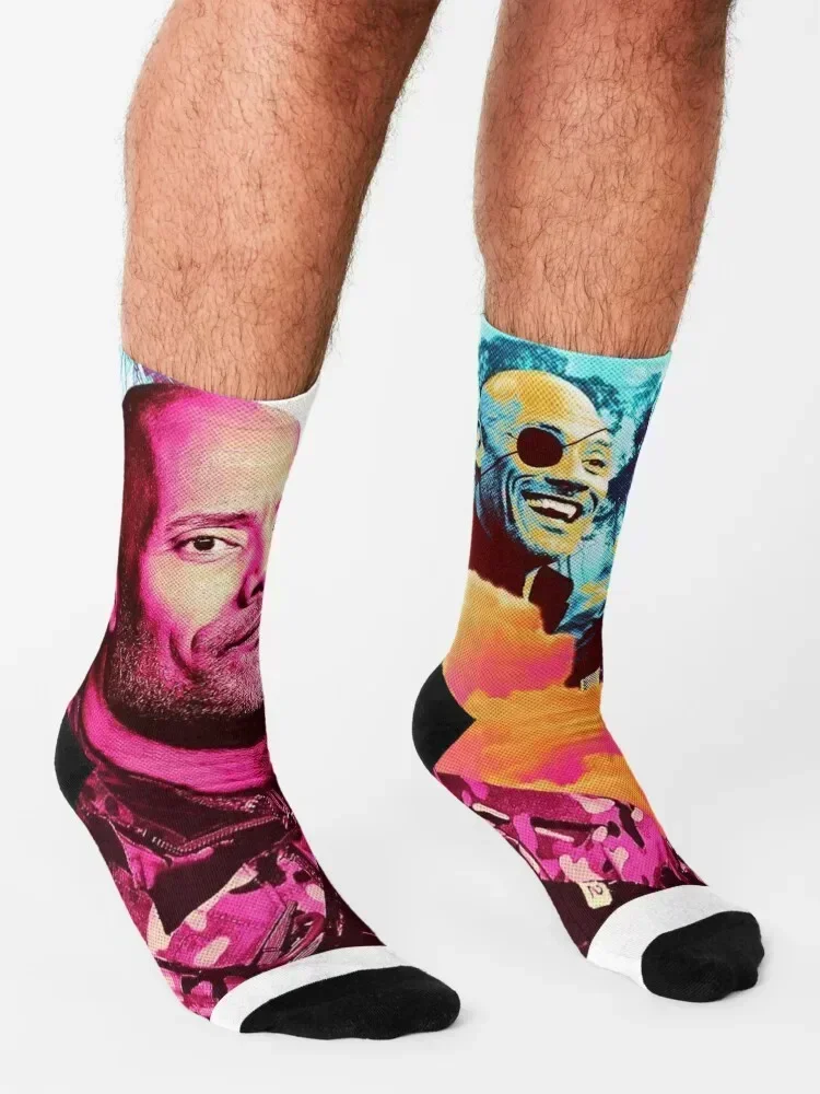 دواين جونسون الجوارب الرجال القطن عالية الجودة مجموعة الجوارب الفاخرة الإناث الرجال الكرتون مشرق الرباط رجل السيدات الجوارب الرجال