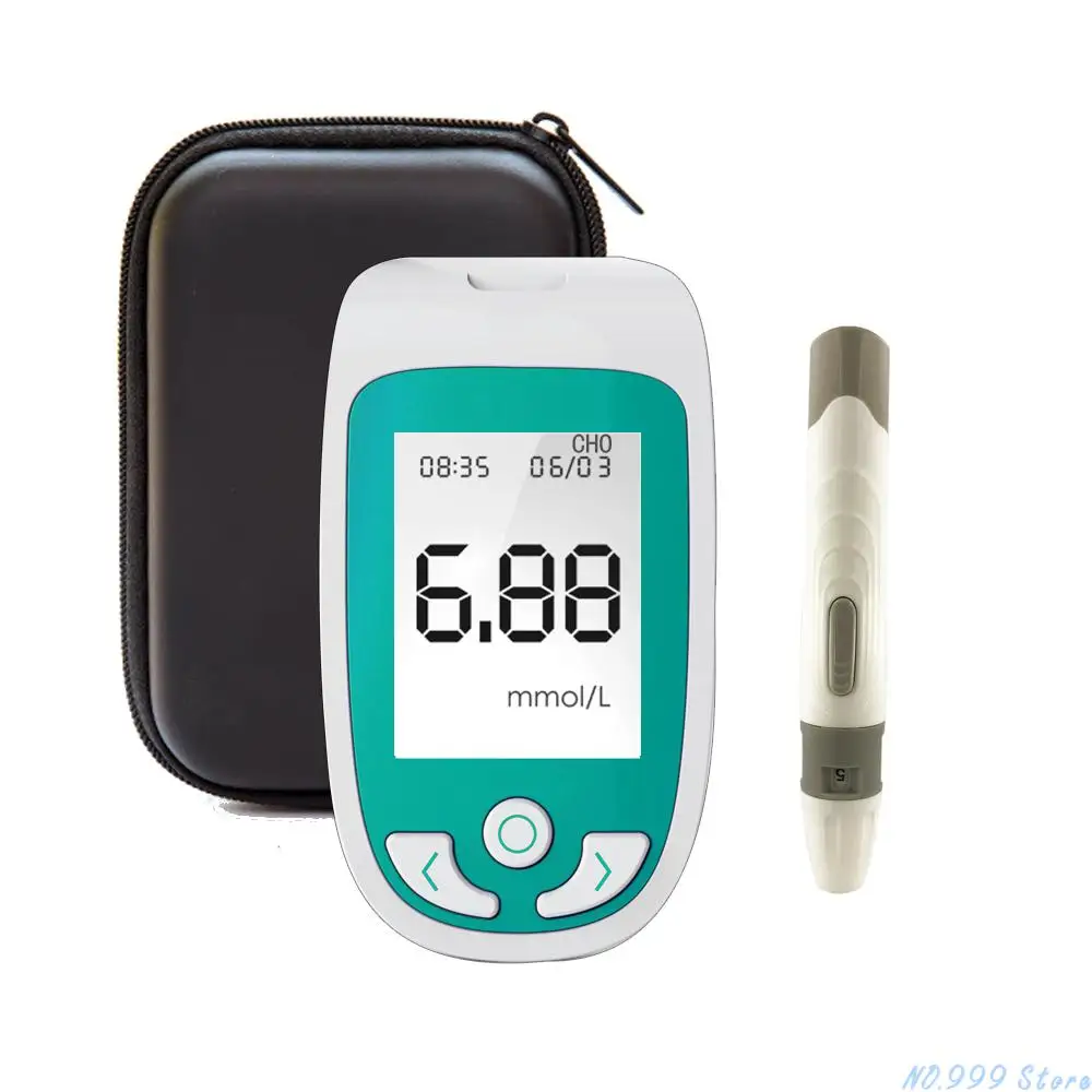 3 In1 Multi-function Cholesterol Tester&blood Glucose Meter with Test Strips & Diabetes Monitoring System