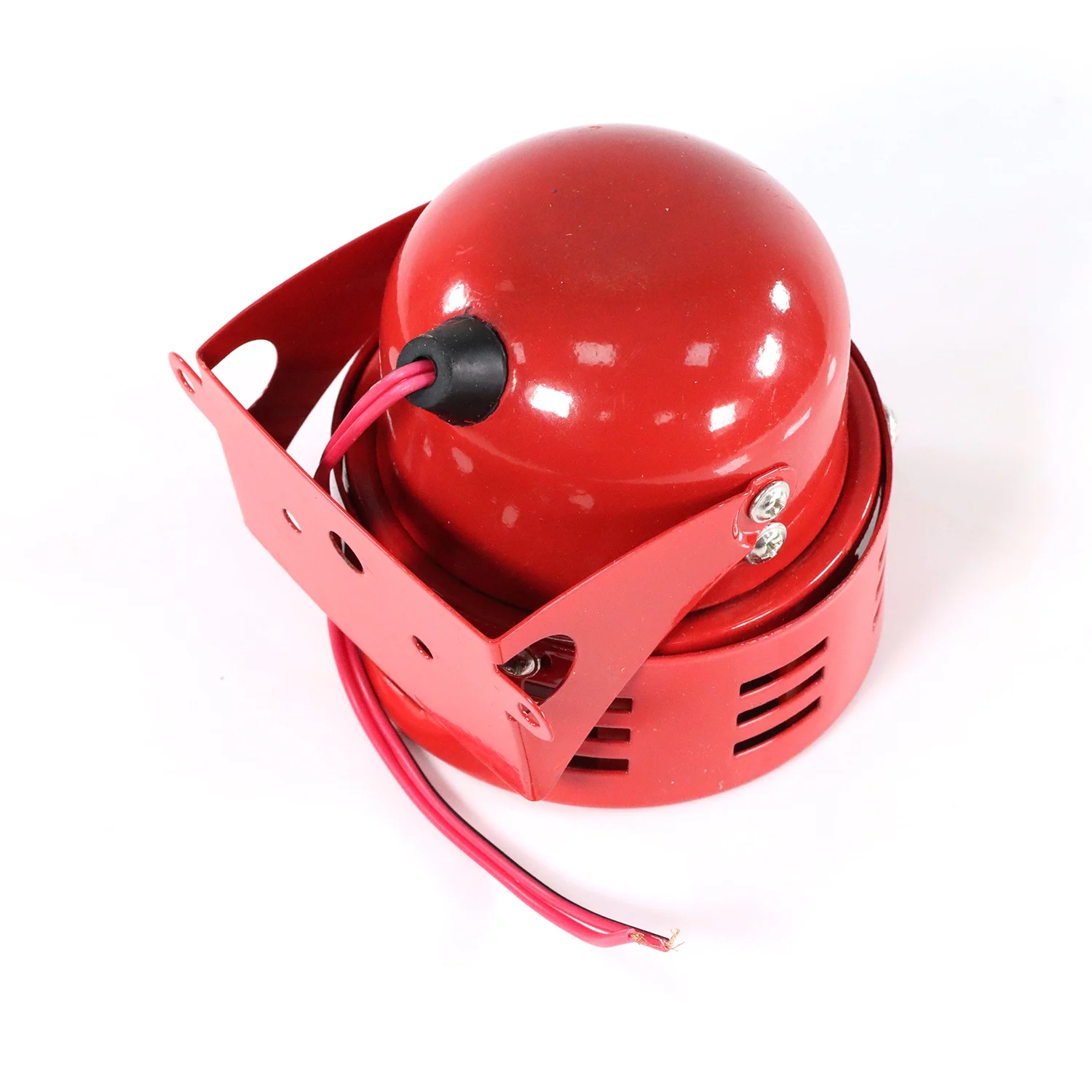 12 فولت 300DB أحمر صغير/مكامل محرك كهربائي غارة الجو الهواء هورن إنذار صوتي لشاحنة السيارات SUV قارب جرار RV ORV 100% العلامة التجارية الجديدة