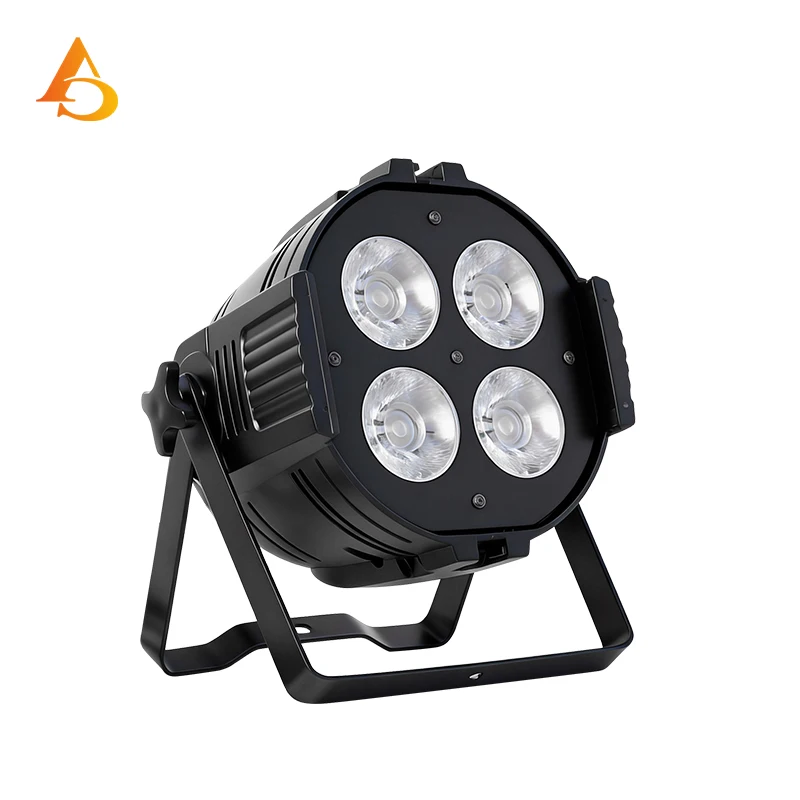 DMX 200W COB 4x50W LED Par Light Cold White Warm White Shell Stage DJ Performance Light Wedding Party Disco Light