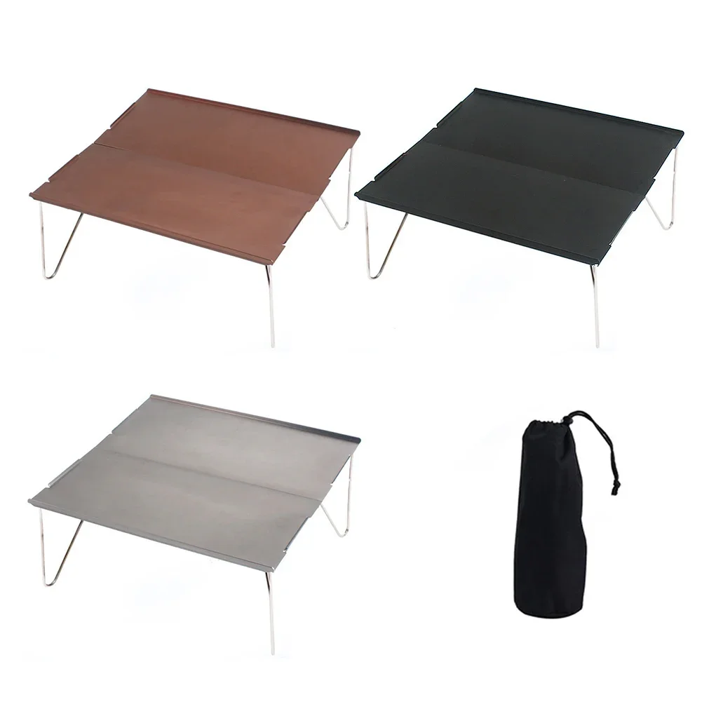 

1pc Aluminum Alloy Foldable Camping Table Removable Desktop Panel For Picnic Beach Barbecue Cooking Desk Accessories