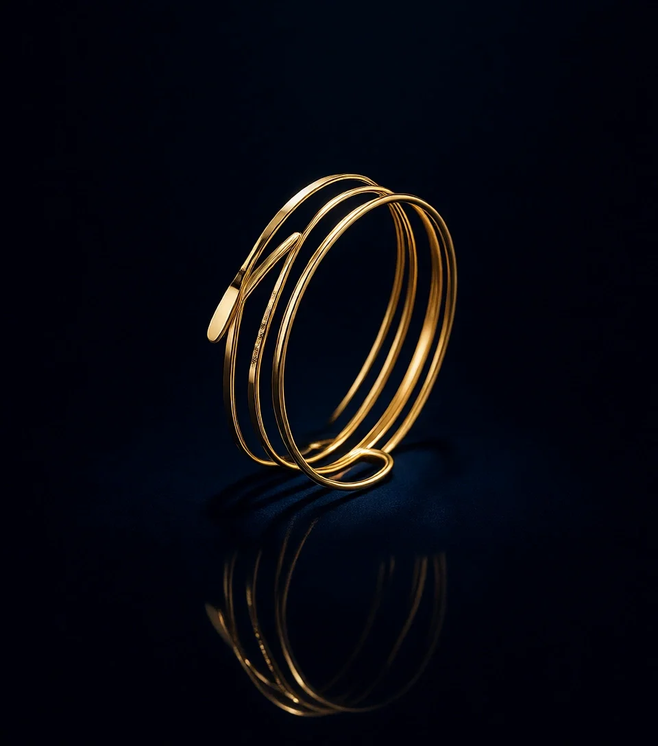 

Набор из 10 регулируемых браслетов на предплечье с минималистичным спиральным узором, серебристого цвета, для женщин