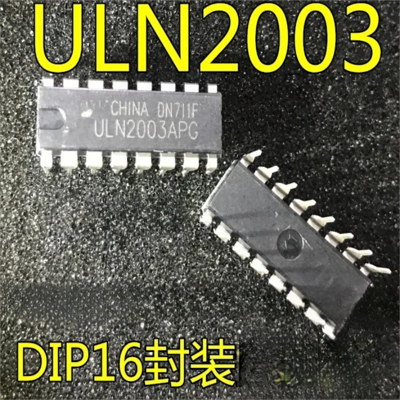 

50PCS ULN2003APG ULN2003 driver chip direct insertion DIP16 with good quality, original and genuine