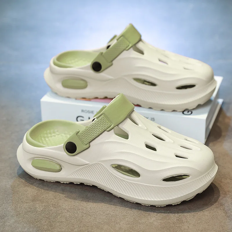 Chaussures d'été décontractées pour hommes, chaussures à trou inférieur épais, vêtements bidirectionnels, sandales à enfiler respirantes, chaussures sabots confortables à Sensation, 2026