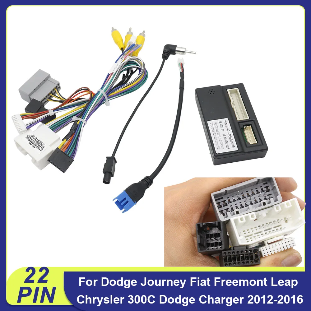 for-dodge-journey-fiat-freemont-leap-chrysler-300c-dodge-charger-22-pin-car-wire-harness-adapter-power-cable-canbus-box-decoder