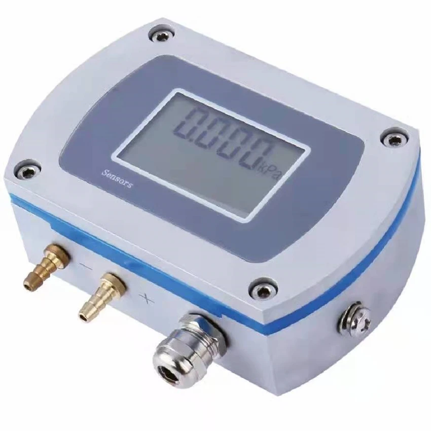 Digital display Air Differential Pressure Transmitter Low Differential Pressure sensor Transducer