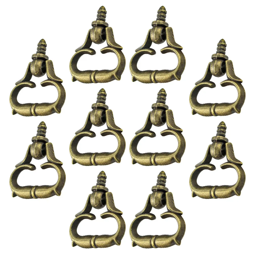 Mini Drawer Handles 10Pcs Zinc Alloy Rustproof Door Knobs for Cabinet Cupboard Wardrobe Furniture
