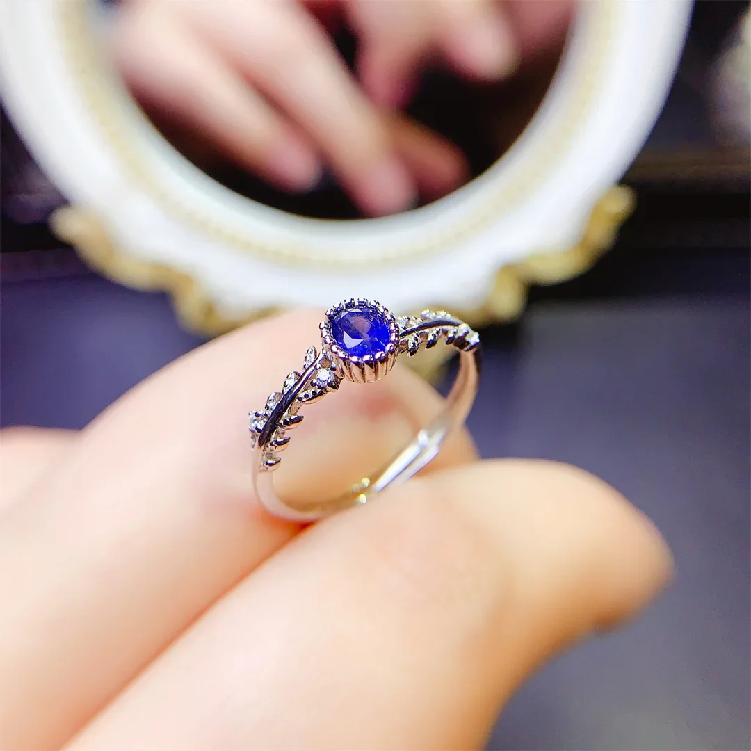 جديد الياقوت الطبيعي السيدات خاتم السيدات هدية عيد ميلاد شحن مجاني صندوق مجوهرات رائع #5