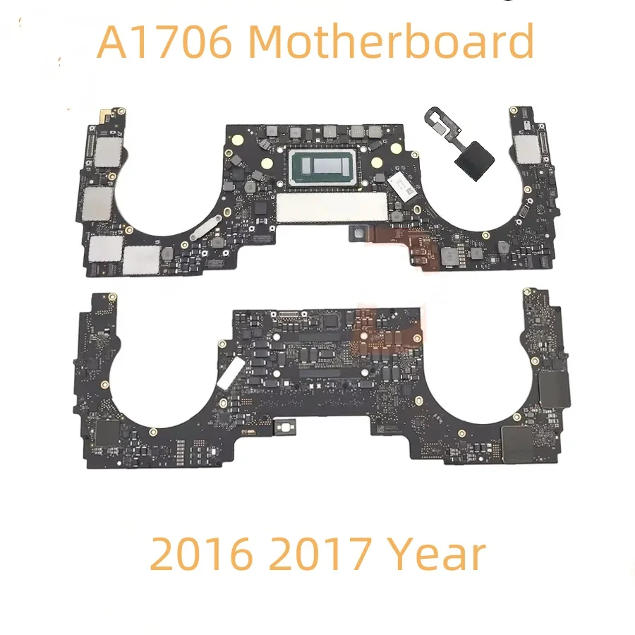 Original A1706 2016 2017 i5 i7 motherboard with touch ID 256G 512G 1TB, suitable for MacBook Pro Retina 13 inch logic board