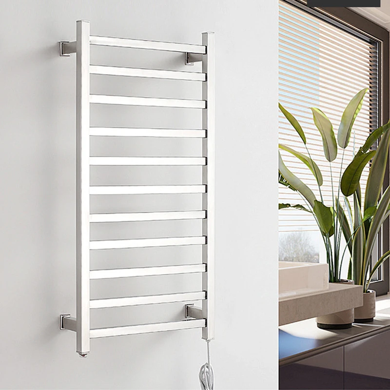 Stainless Steel Bathroom Towel Rack Towel Rack 304 Pendant Electric Towel Rack Bathroom Drying Rack