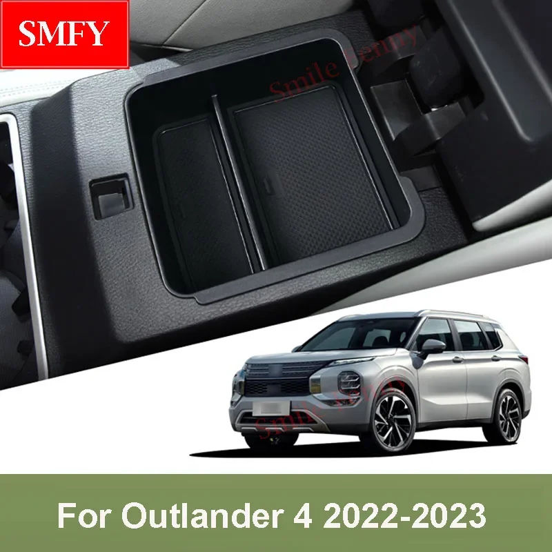 

For Mitsubishi Outlander 4 2024 2022 2023 Interior Accessories Car Armrest Storage Box Auto Center Console Organizer Containers