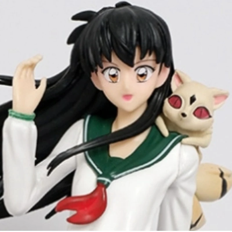 Figurine de dessin animé Inuyasha debout Higurashi Kagome, 26cm, Collection de statues, décoration de bureau, jouets d'ornement, cadeaux pour fans