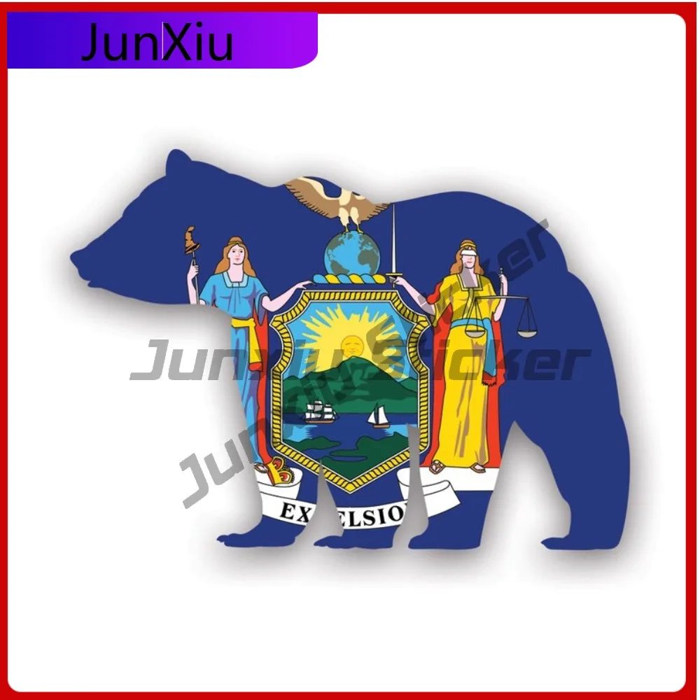 

Наклейки New York Bear, устойчивые к солнцу и непогоде, классические, для кузова автомобиля, автомобильных окон, заднего стекла, без остатка следов, съемные аксессуары