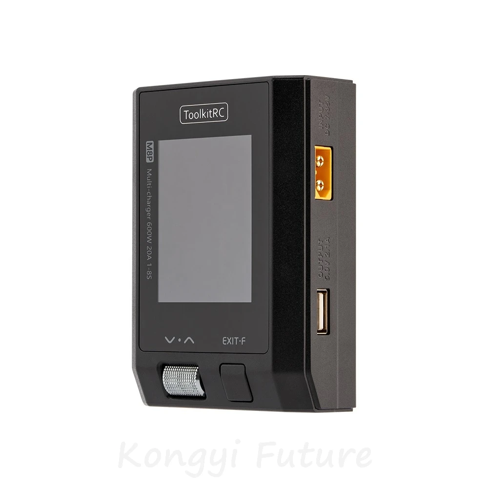 ToolkitRC M8P 600W 20A Multi-function DC Charger 1-8S XT60 for LiPo LiHV LiFe Lion LTO Battery Signal Testing