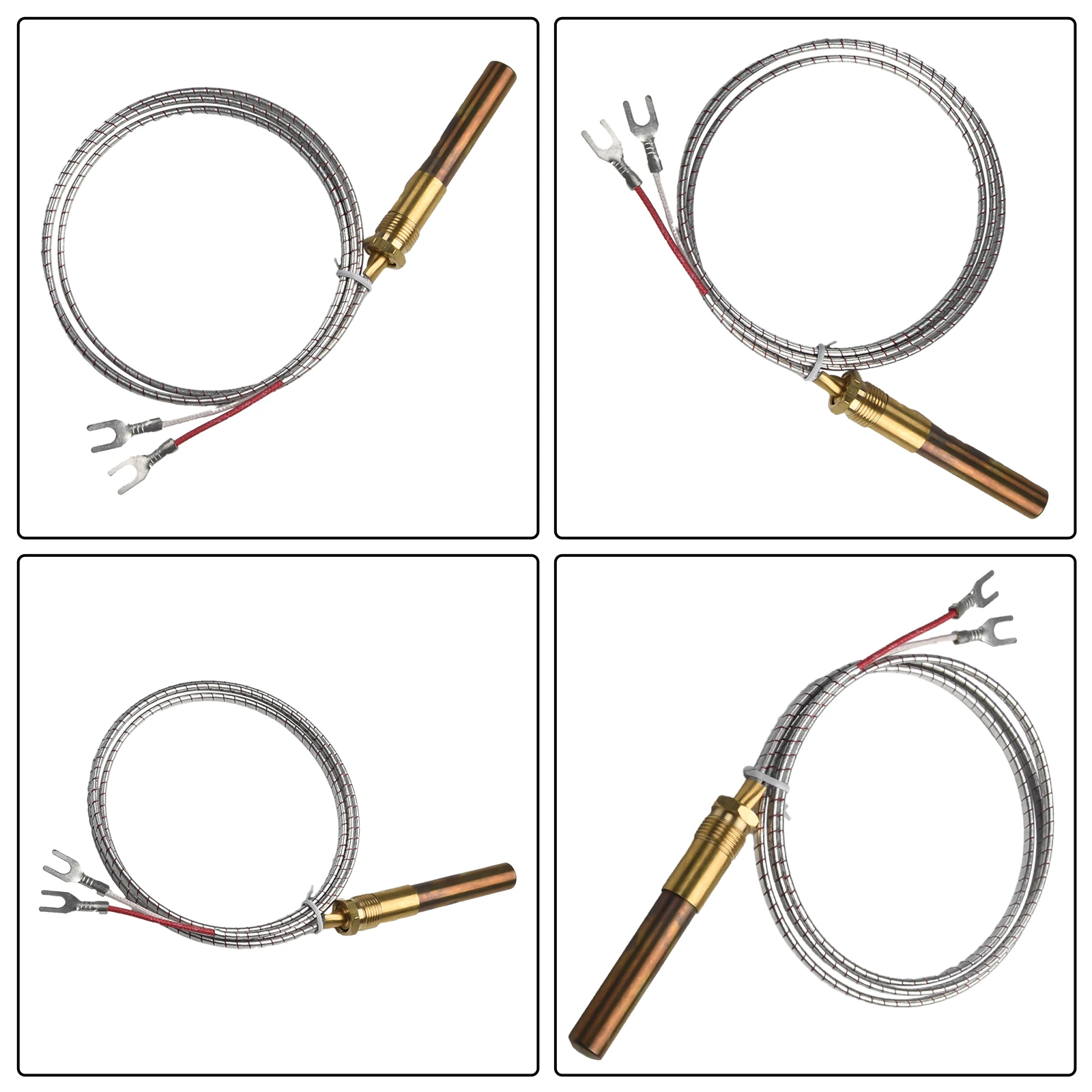 1pc Thermopile Gas Fireplace Heater Accessories Micro-potential Temperature Sensor Thermocouple Accessories Replacement Parts