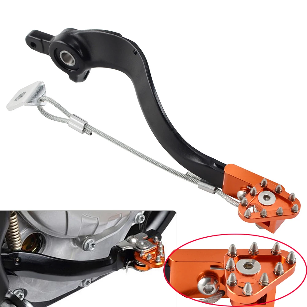 For KTM SX SXF EXC EXCF XC XCF XCW XCFW 125 150 200 250 300 350 450 500 2011-2016 2012 Rear Brake Pedal Arm Lever Brake Saver