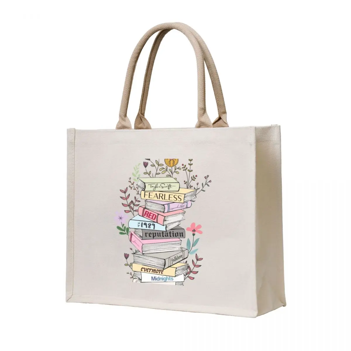 

Tale Of Tunes Tote Bag tote bag custom sac pour femme supermarket folding bag foldable reusable