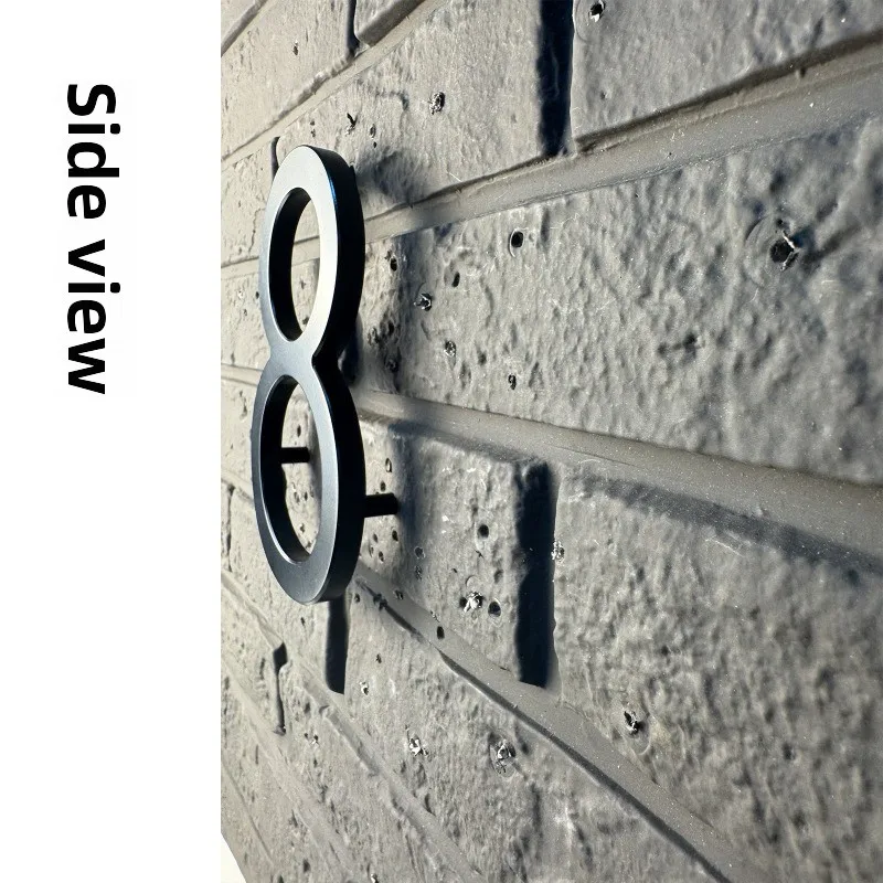 127-304mm solid metal aluminum digital house number, metal baked paint letter house number, hotel room number, house number