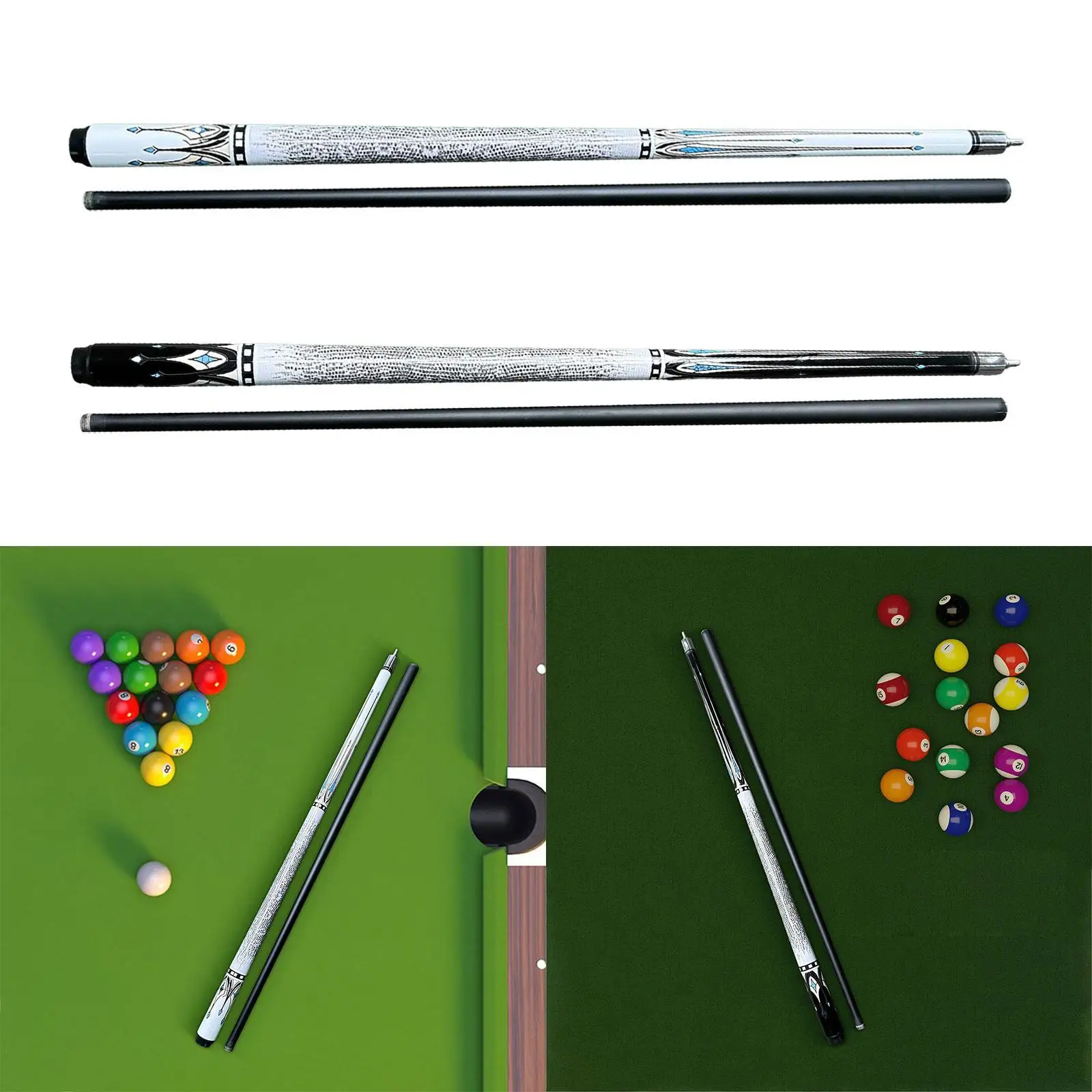 

Billiard Pool Cue Stick Snooker Cue 57inch Lightweight Billiards Accessories for Pool Game Office Starters Billiard Players