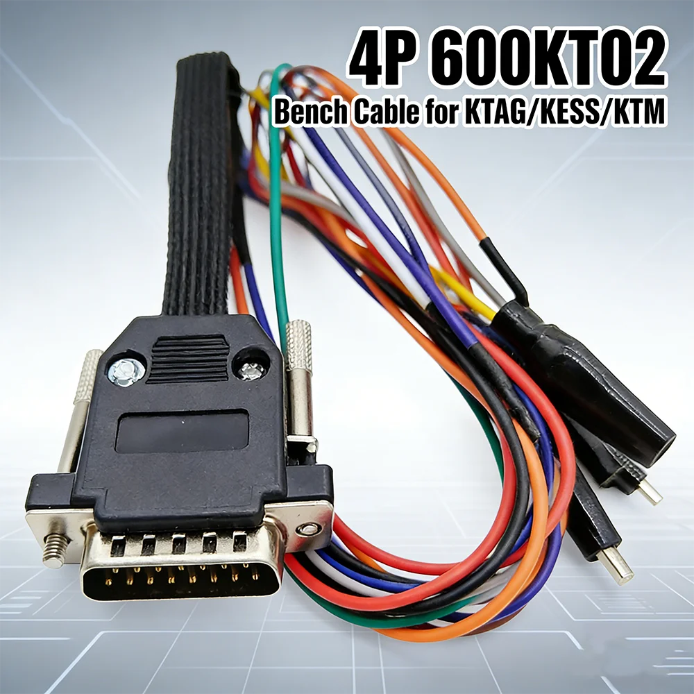 

1pc/3pcs 14P 600KT02 Bench Cable for KTAG KESS for KTM DB15 MED17-EDC17 TRICORE CABLE for KTAG /KESS ECU Connector Main Cable ﻿