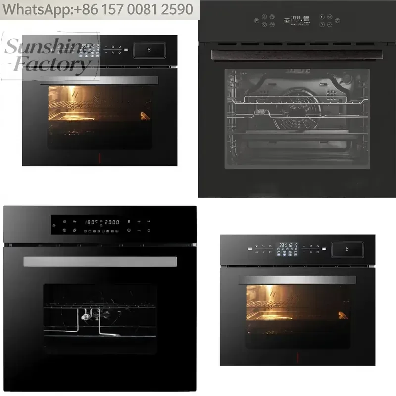 Large Capacity Electric Household Oven Integrated Steam Baking Machine Stainless Steel Built-in Installation Class for Hotels