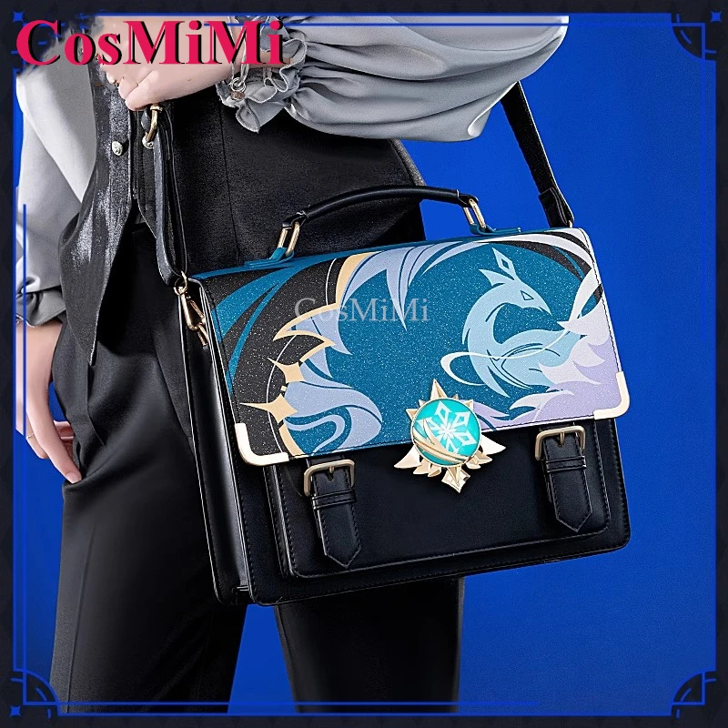 

CosMiMi Game Genshin Impact Kaeya Cosplay Theme Impression Pack Daily Preppy Commuter Backpack Messenger Bag Lovely Itabag New