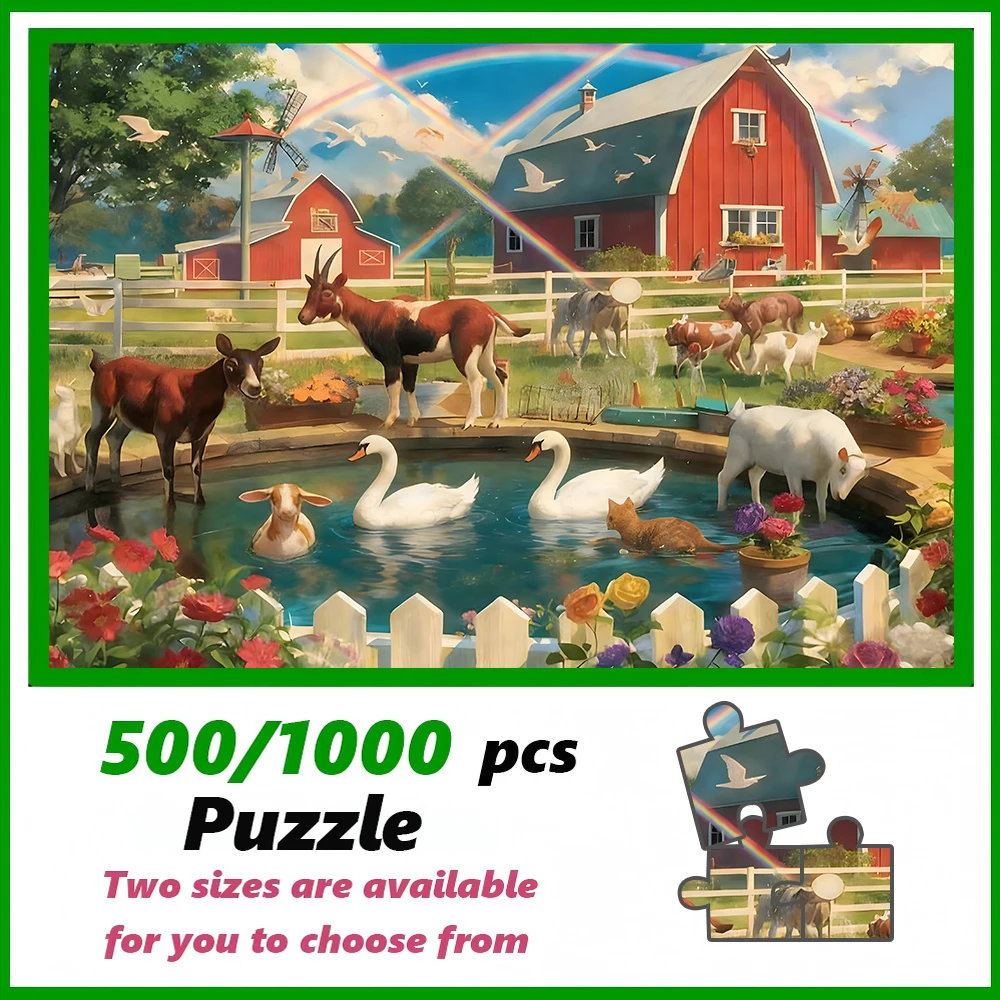 Party Games Adult Birthday - เกมปริศนาสำหรับผู้ใหญ่ 500/1000 ชิ้น คุณภาพสูง เกมครอบครัวแสนสนุกเพื่อคลายเครียด เหมาะสำหรับวันเกิด