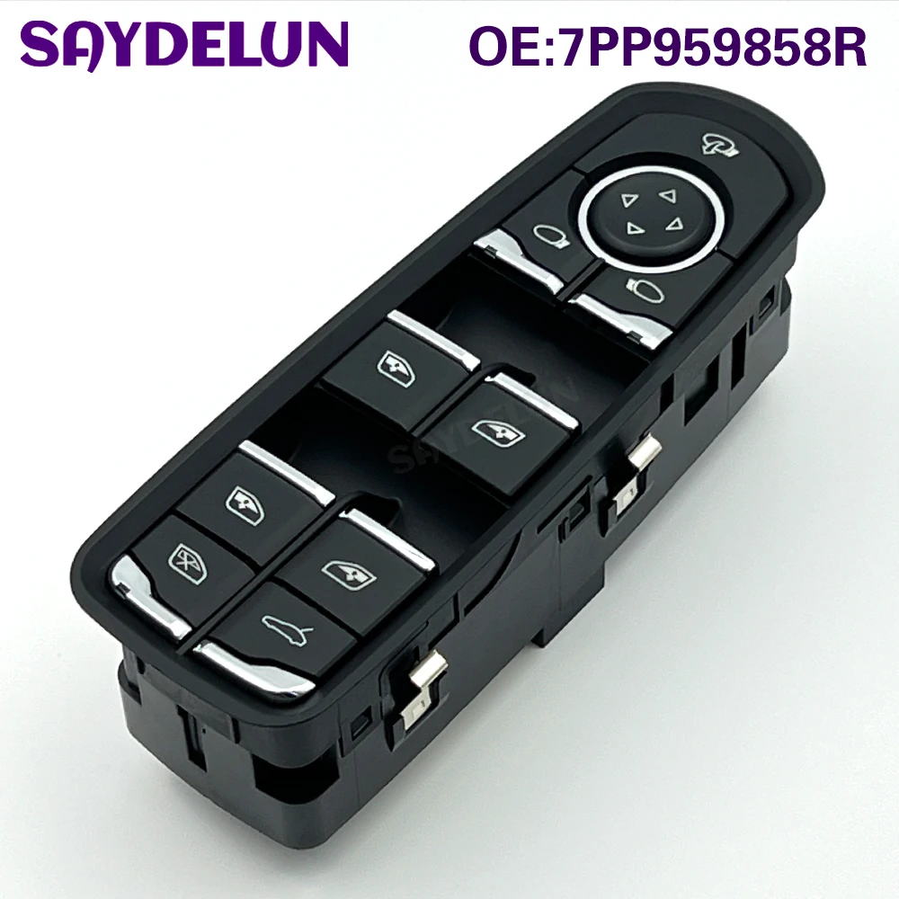 

7PP959858R 7PP959858RDML Power Window Control Master Switch For Porsche Cayenne Panamera Macan Driver Side window Switch Button