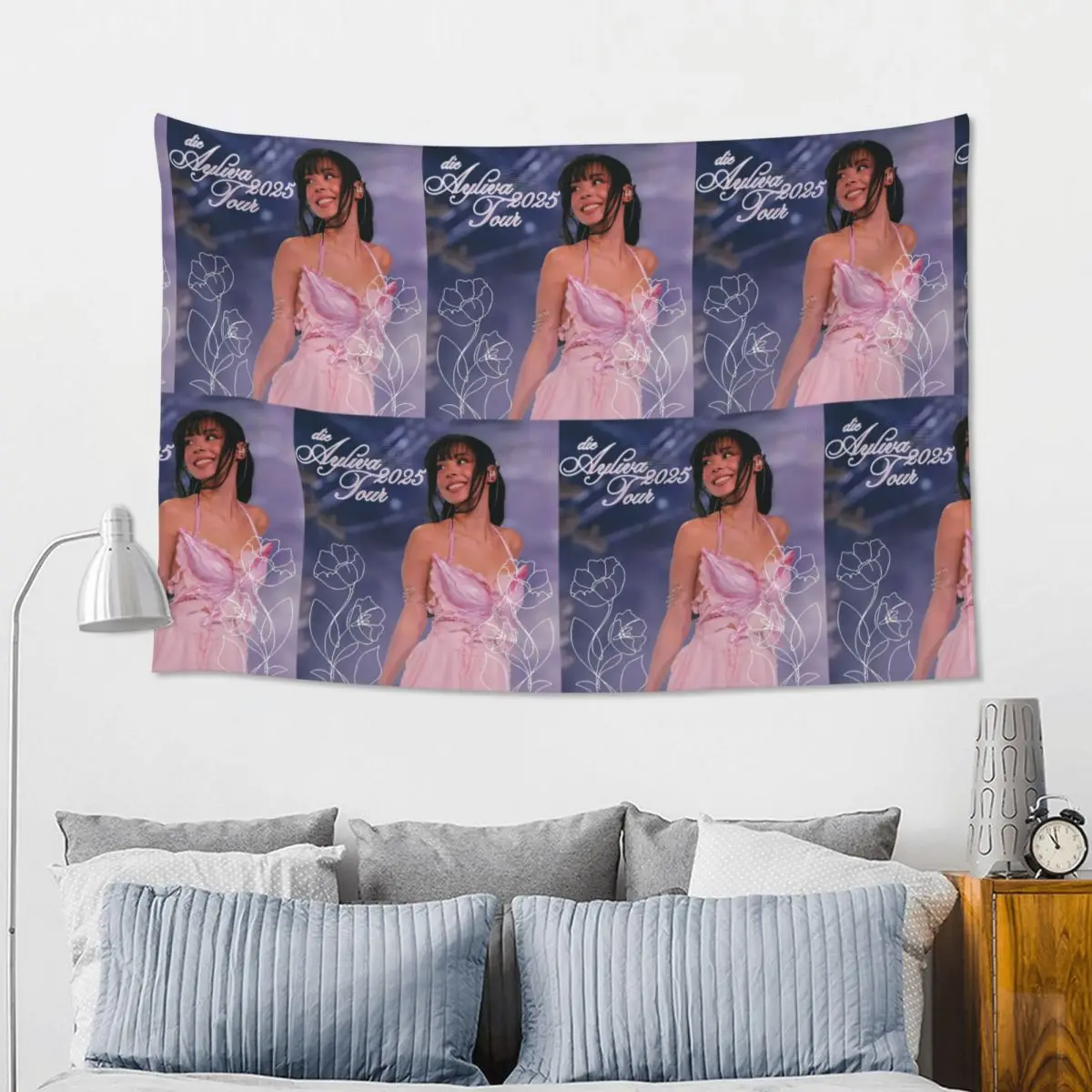 A-Ayliva Cool Singer Tour 2025 Tapestry Funny Wall Hanging Aesthetic Home Decoration Tapestries for Living Room Dorm Room