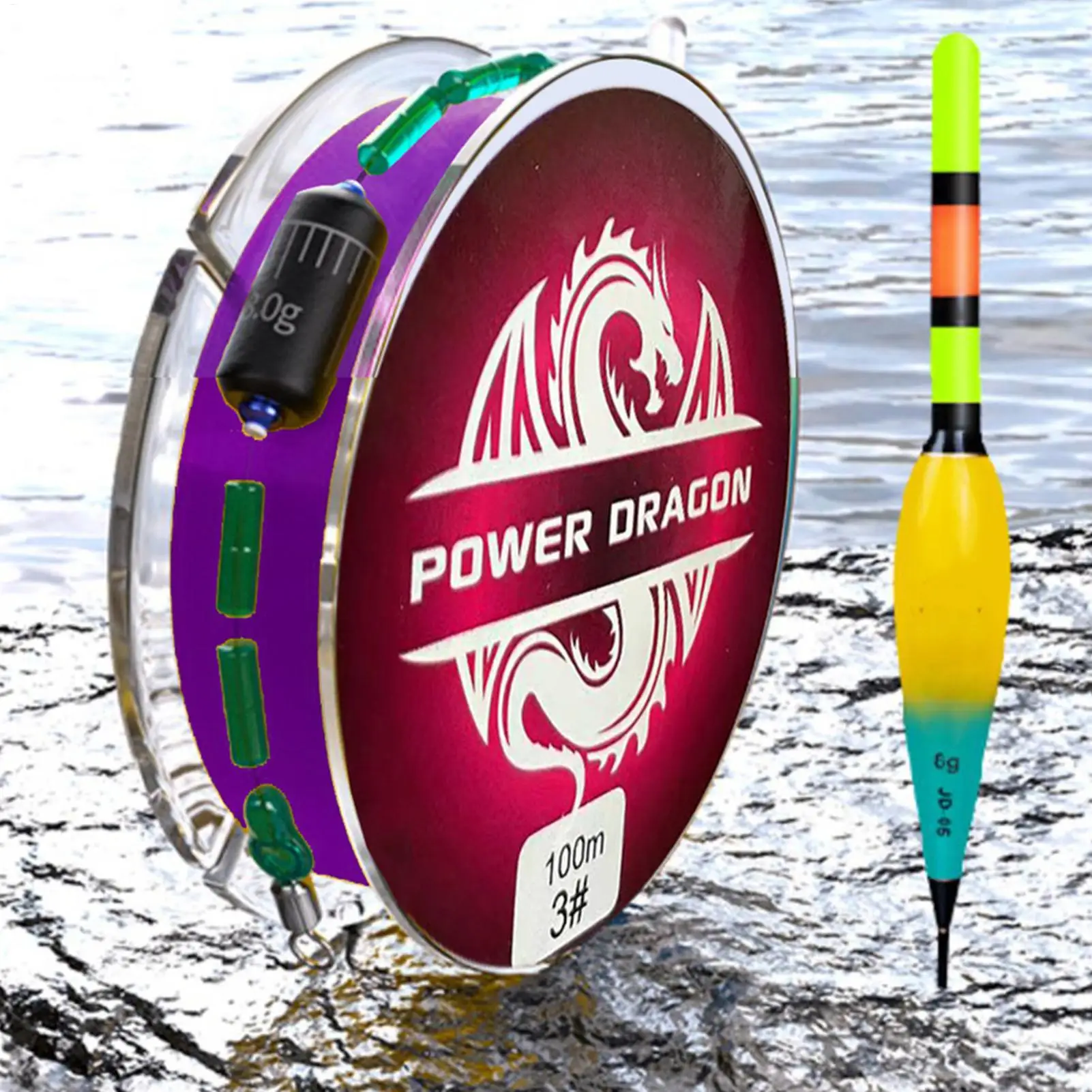 

Slip Bobber Line Group 100m Pre-Tied High Sensitivity Automatic Bobber Line Group For Outdoor Fresh Water Saltwater Kayak Lake