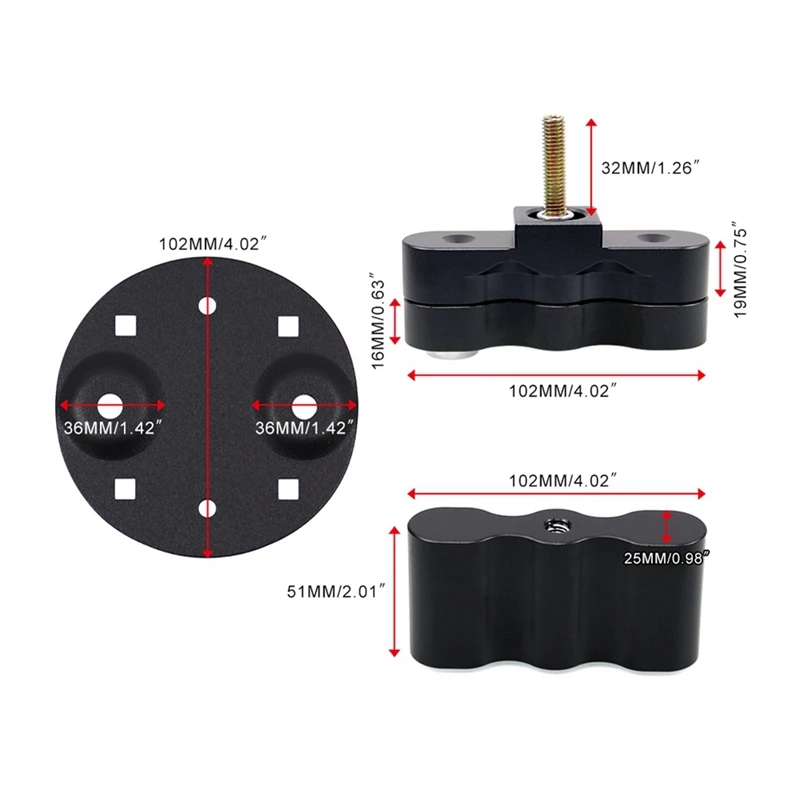 Pack Mount Lock, Locking Pack Mount With Backing Plate Base And 2 Keys, For Fuel Pack, Water Container, Storage Box