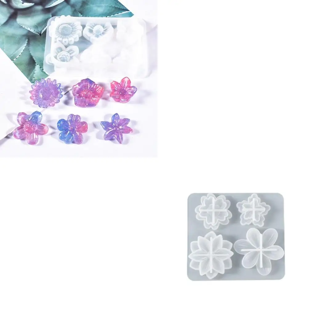 

Epoxy Crystal Resin Silicone Mold Flowers Decoration Mold for DIY Craft