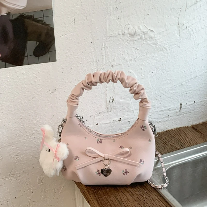 

New Korean Style Crossbody Bags Women Cute Ballet Fashion Handle Bag Comfortable and Versatile Texture Shoulder Storage Bags
