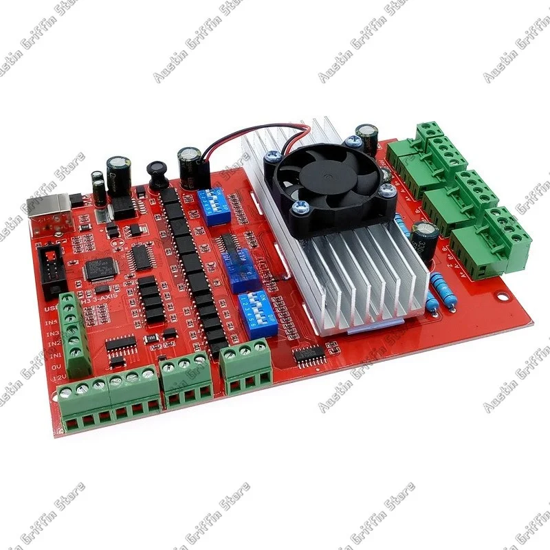 Suitable For Motor Driver Breakout Board With Fan MACH3 CNC USB 100Khz 3 Axis Interface Motion Controller Driver Board