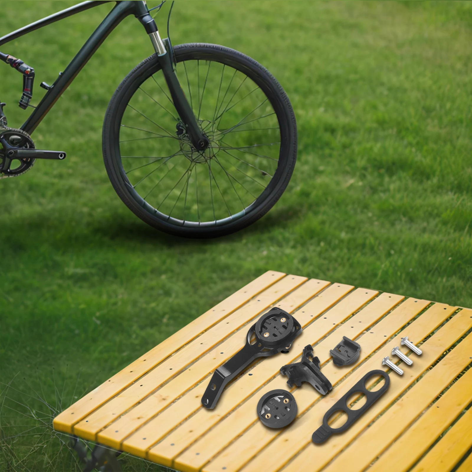 

Compatible Bicycle Computer Holder Featuring Sturdy Design for Garmin and For Cateye Devices on For BLACK INC Bar
