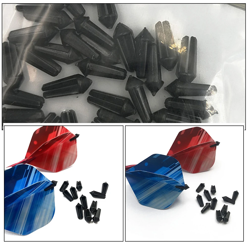 

80 Pcs Dart Tail Protector Protectors Aluminum Corrector Flight Wing Fixator Savers