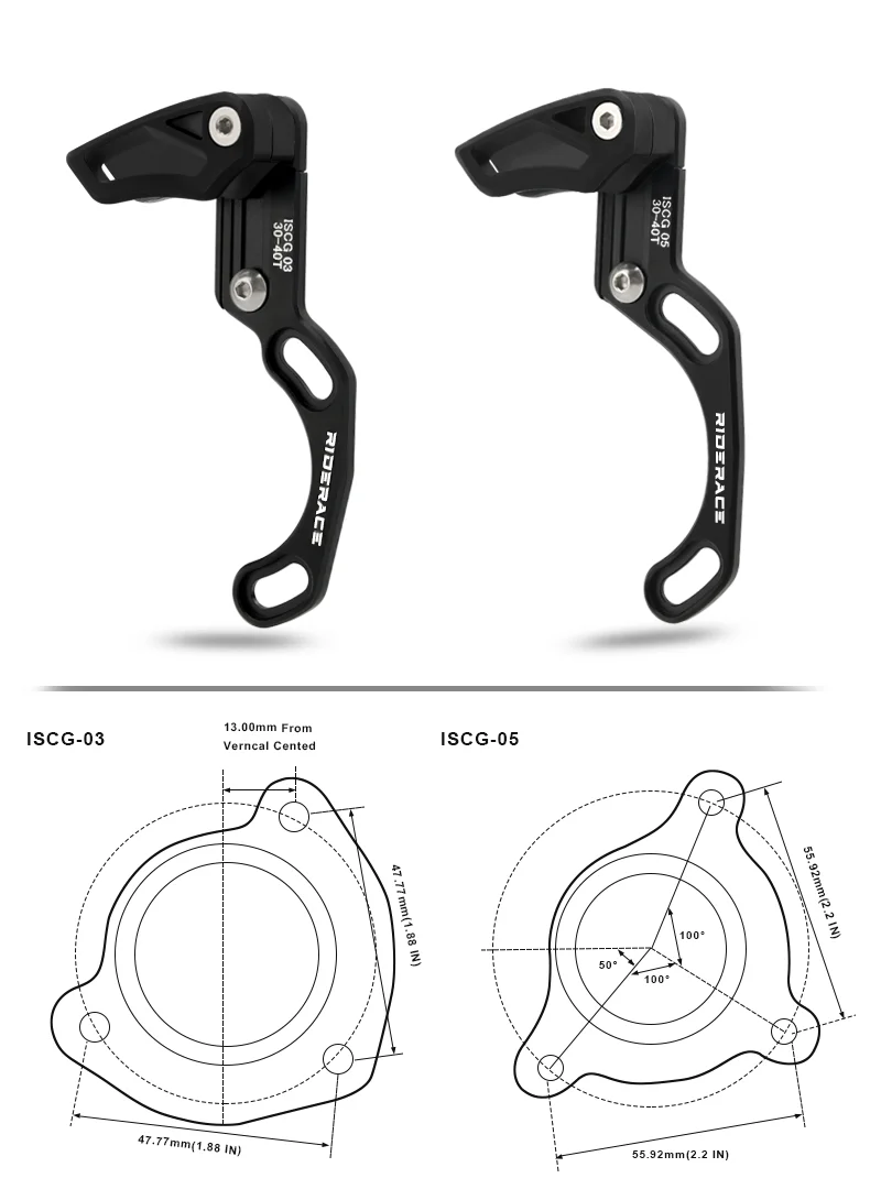 RIDERACE Bike Chain Guide Single Speed MTB Bicycle 1X System ISCG 03 ISCG 05 BB Post Mount Wide Narrow Gear Guider Chain Guide