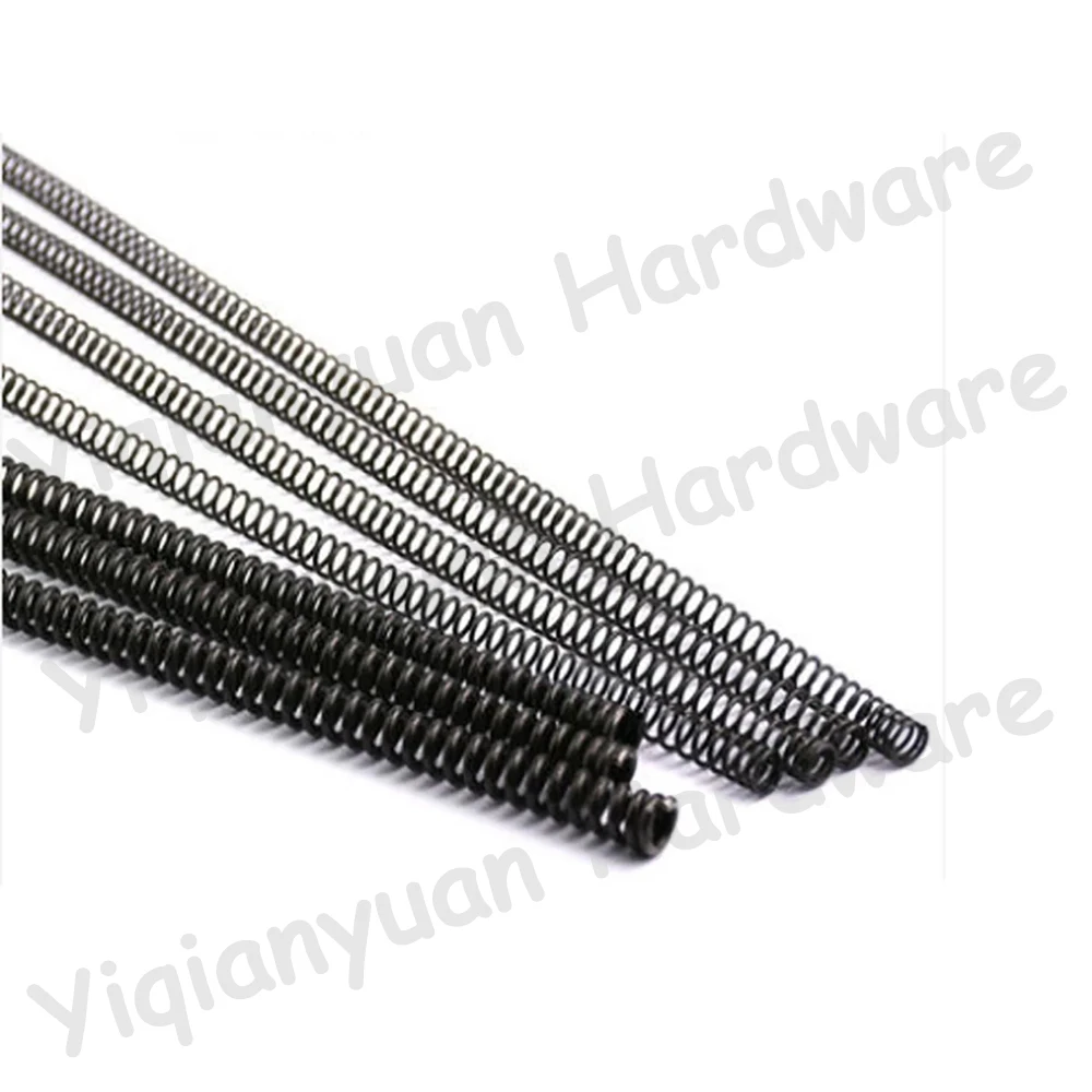 2Pcs 0.3mm Wire Diameter 65Mn Cylindrical Coil Compression Springs Ultra Long 300mm Rotor Return Pressure Release Springs