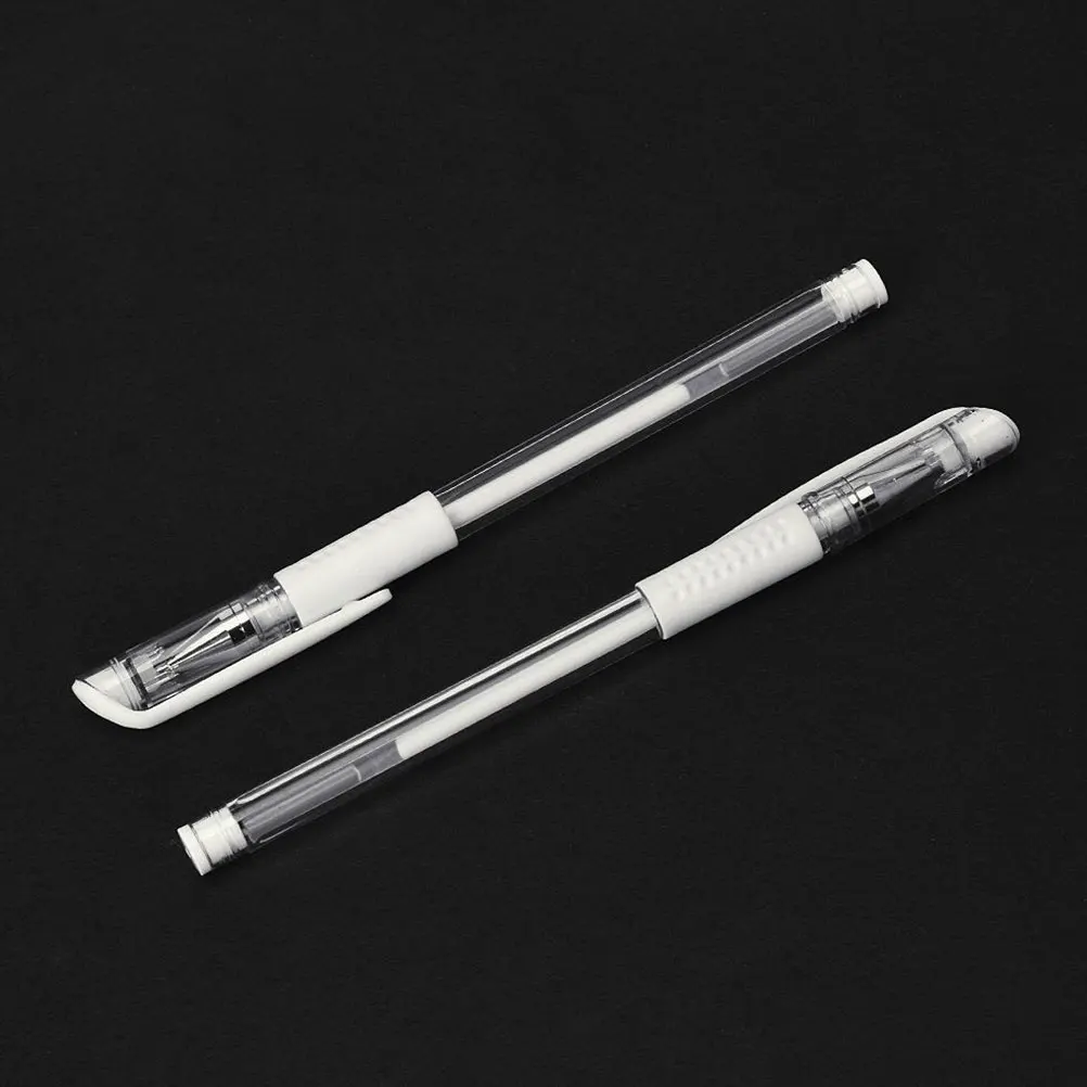 

3 Pcs White Waterproof Anti Numbing Marker Pen for Eyebrow Tattoo Positioning Skin Marking Body Art Tools Salon Use
