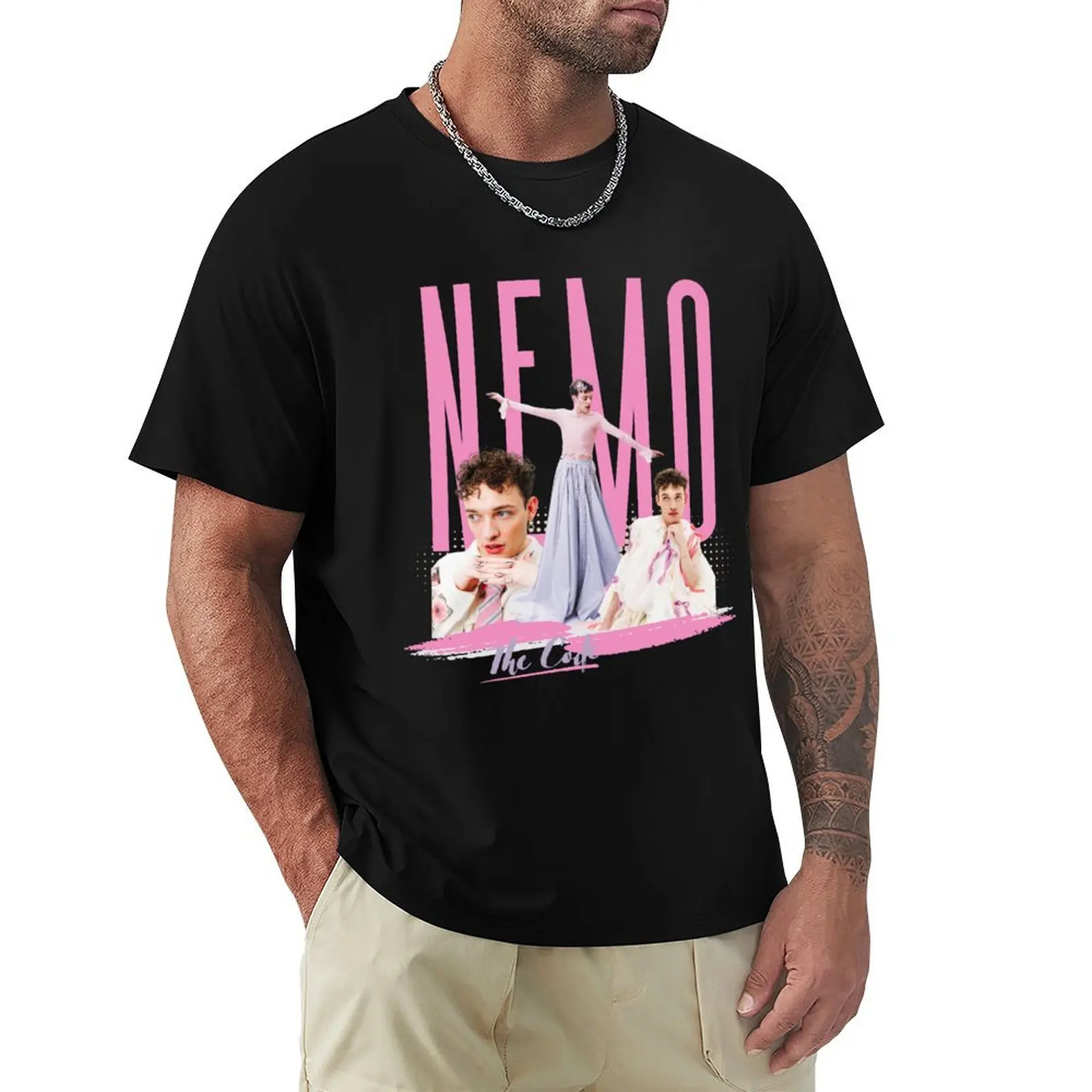 

Nemo Eurovision Switzerland 2024 T-Shirt Cool Feeling Summer Tee Shirt