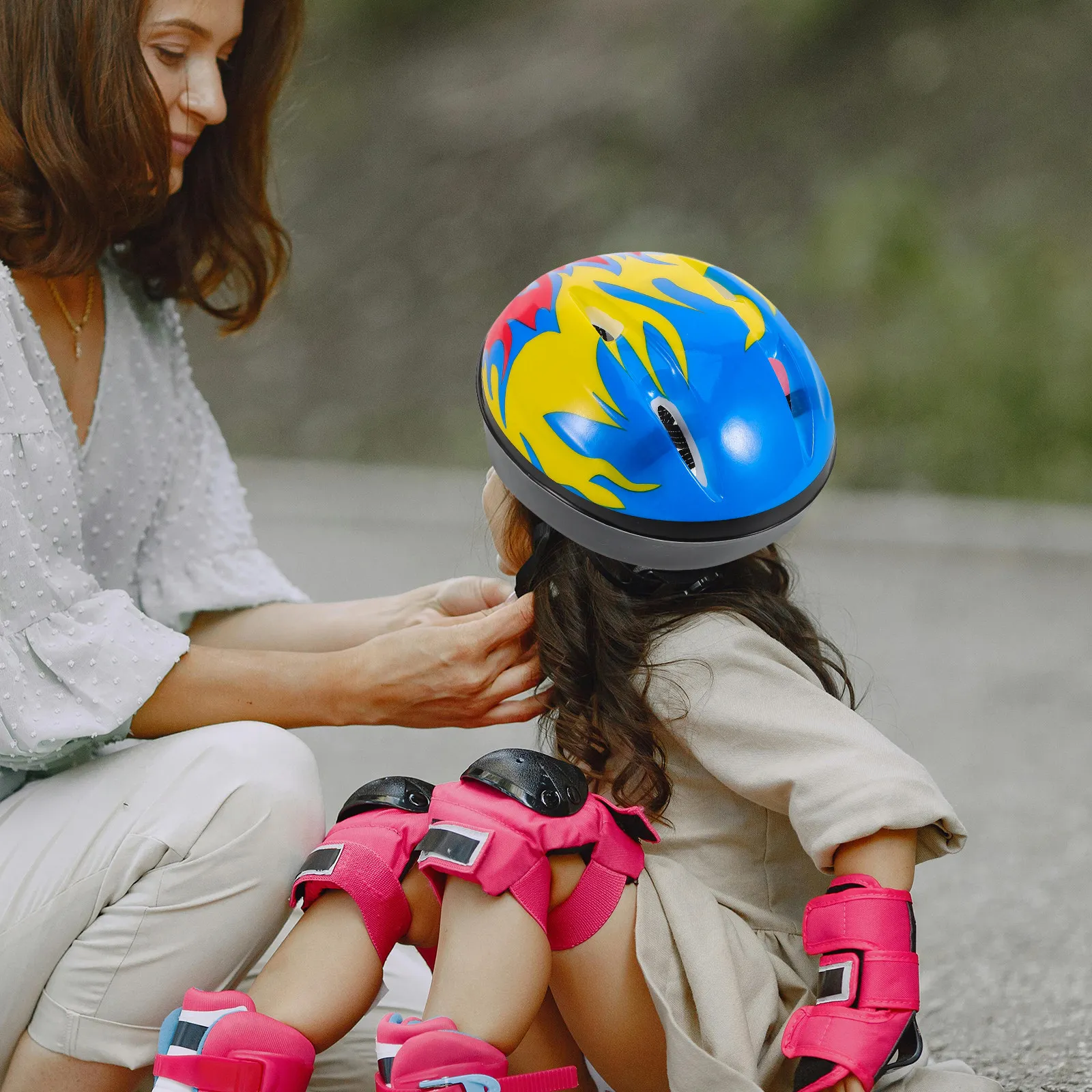 Cycling Safety Gear For Kids - Children Adjustable Kids Safety Protective Gear